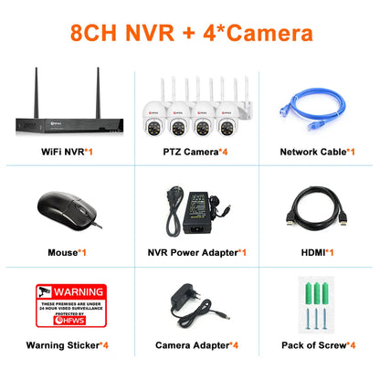 Smart Life: 8CH Outdoor WIFI NVR Kit