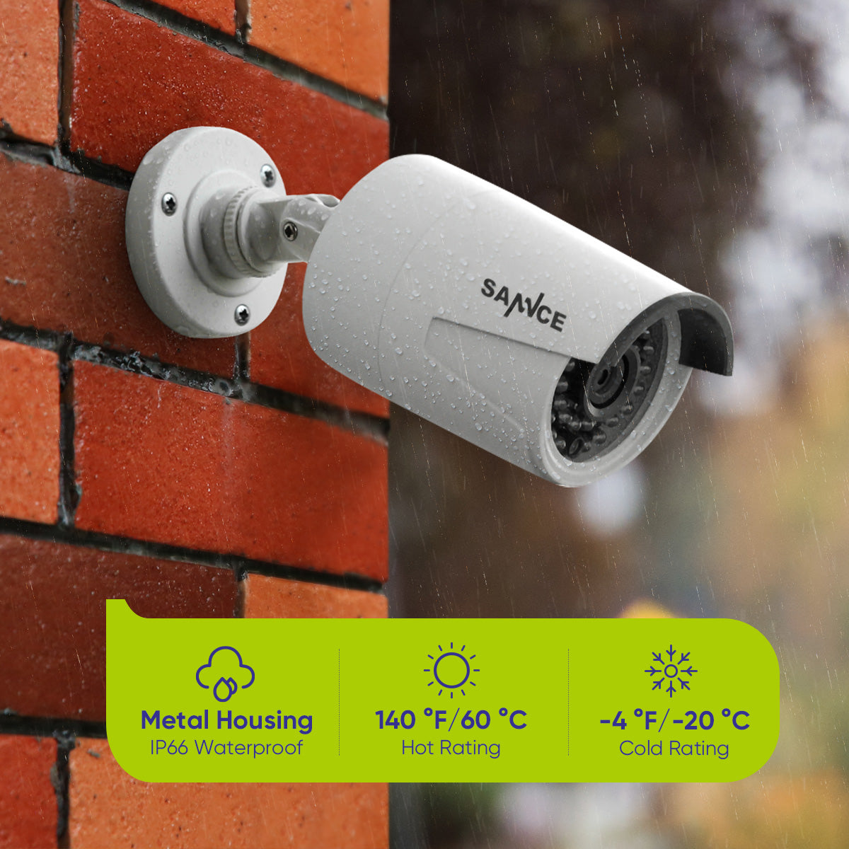 SANNCE: 8CH 5MP Wired NVR PoE Security Camera System